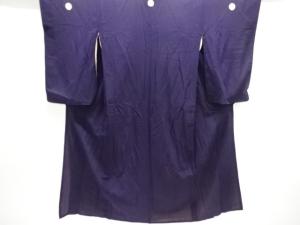 アンティーク　縮緬錦紗時代衣装三ツ紋着物（重ね衿付き）